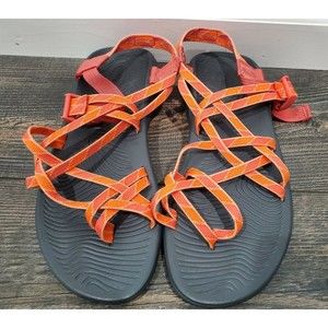Chaco Women's Vibrant Orange and Red Sandals